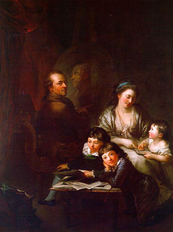  Anton  Graff The Artist's Family before the Portrait of Johann Georg Sulzer